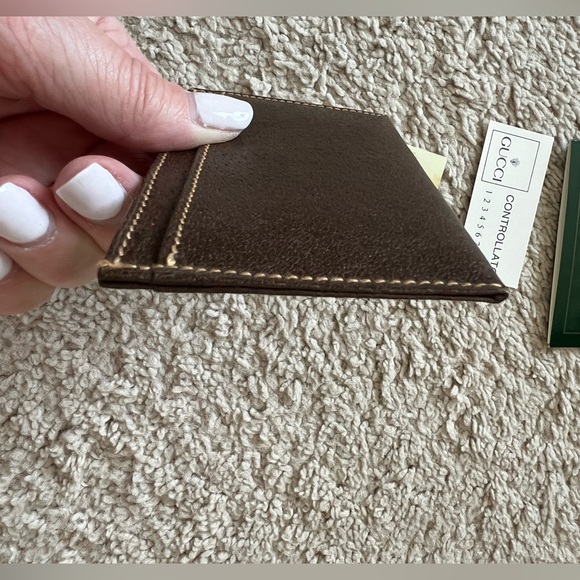 GUCCI Cardholder Brown made in Italy - Picture 12 of 15